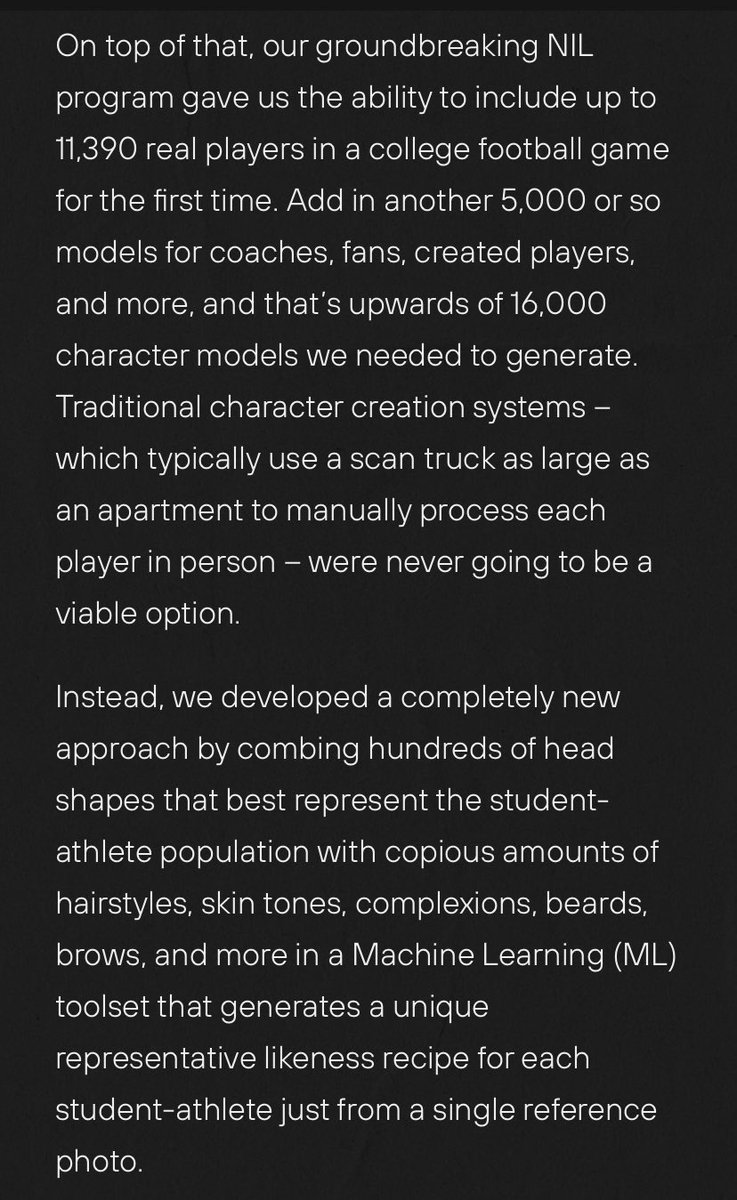 This NIL system is allegedly being used in #FC25. I really hope so, machine learning implemented in this way would greatly improve the authenticity of lower division teams. Fingers crossed 🤞🏼