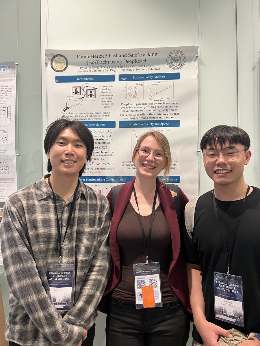 SASlabUCSD's tweet image. Our team had the pleasure of attending #L4DC2024 and #RSS2024, where we presented our latest research and engaged in insightful discussions.