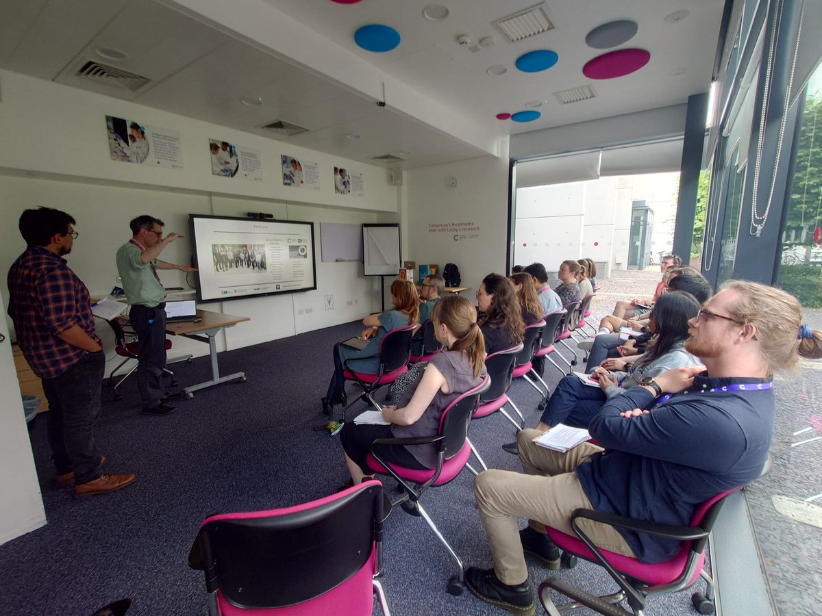 CRUKCamPancCan's tweet photo. Today's @CRUKCamPancCan Science meeting & networking social @CRUK_CI was fantastic!๐ Brilliant talks on neuroendocrine control, the MiPPAC study, and pancreatic cancer-associated fibroblasts. Thanks to all speakers,chairs & attendees! ๐ #ScienceMeeting #PancreaticCancerResearch https://t.co/O4DNZCTvkY
