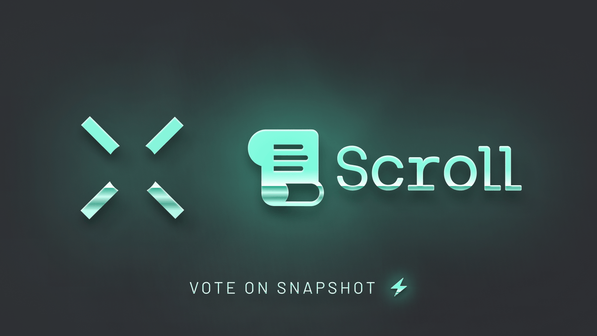 Snapshot vote to 'Support Scroll Bridge Routes' is now LIVE! ⚡

<a href="/AcrossProtocol/">Across</a> X <a href="/Scroll_ZKP/">Scroll</a>

Vote on <a href="/SnapshotLabs/">Snapshot.eth</a> here: snapshot.org/#/acrossprotoc…