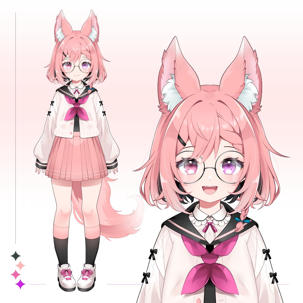 giulishiu's tweet photo. Did this cute Vtuber Model for Aiko a while ago and wanted to share! 🩷

#VTuber #Vtuberart https://t.co/3qDW7kaCKg