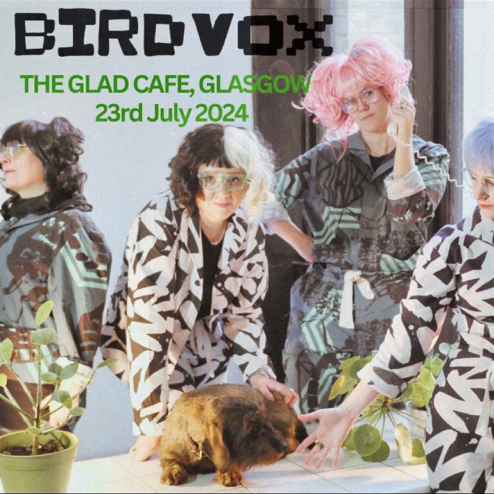 Birdvox are coming to the Glad Cafe, Glasgow next Tuesday, Gillian Fleetwood also stars. Come along for a night of joyous music. thegladcafe.co.uk/events/2024-07…