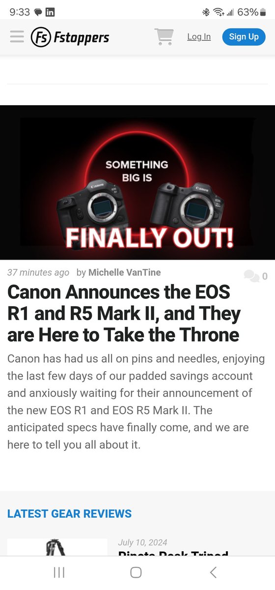 Well <a href="/CanonUSA/">CanonUSA</a> blew my socks off this morning! How about you? Read it on my <a href="/fstoppers/">fstoppers.com</a> article 

fstoppers.com/gear/canon-ann…

#eosr1 #eosR5markii