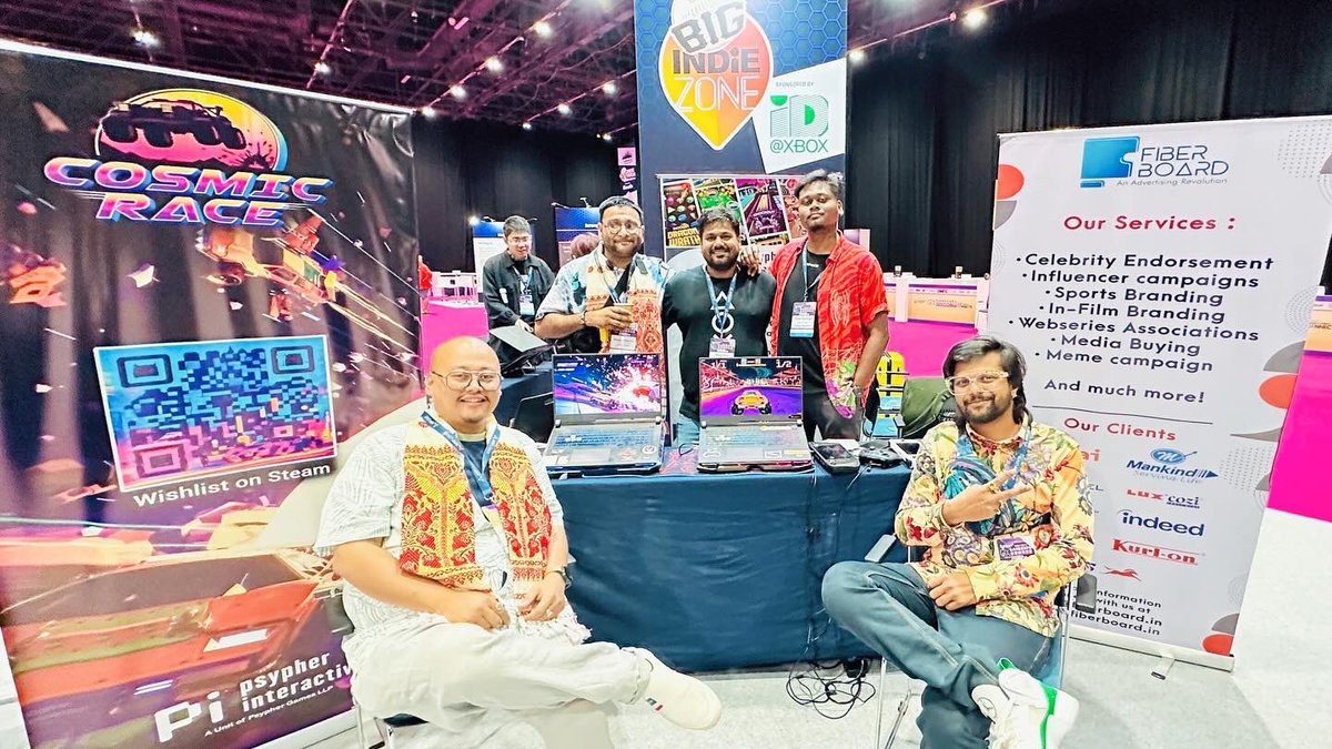 Psyphergames's tweet photo. Our team had a blast showcasing our upcoming racing game Cosmic Race @DxbEsportsFest by @PGConnects 

Stay tuned for where we'll be revving up next!   #GamingCommunity #gamers #psyphergames #racinggame #GamingRevolution #dubaigaming #teamwork #psyphergames #CosmicRace https://t.co/IT01OokFks