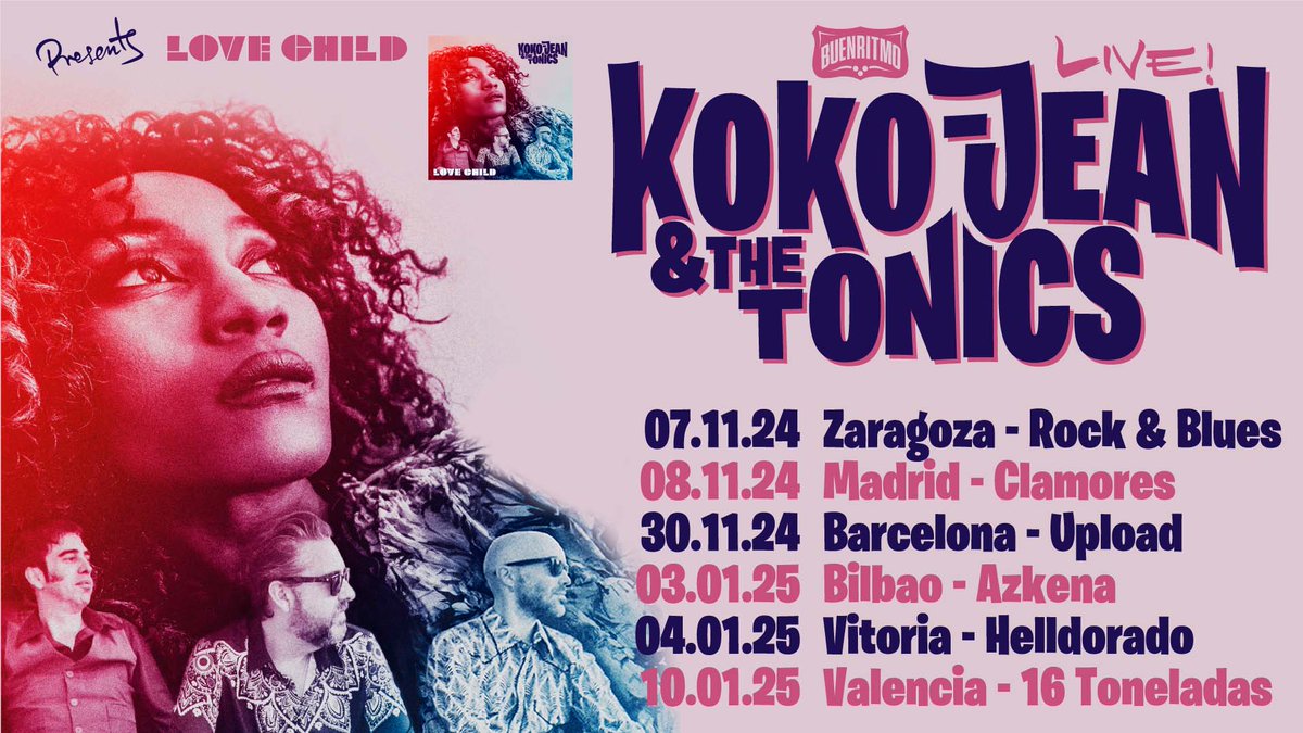 Ya habéis podido escuchar el primer single del nuevo disco de <a href="/KokoJeanTonics/">Koko-Jean & The Tonics</a> y pronto podréis verlos en directo presentandolo en Zaragoza <a href="/RockandBluesZgz/">Rock & Blues Café</a> , Madrid <a href="/salaclamores/">Sala Clamores</a>, Barcelona <a href="/UploadBarcelona/">Upload Barcelona</a>, Bilbao <a href="/AzkenaBilbo/">AzkenaBilbo</a>, Vitoria <a href="/SalaHellDorado/">Sala Hell Dorado</a>  y Valencia <a href="/Toneladas16/">16Toneladas</a>.