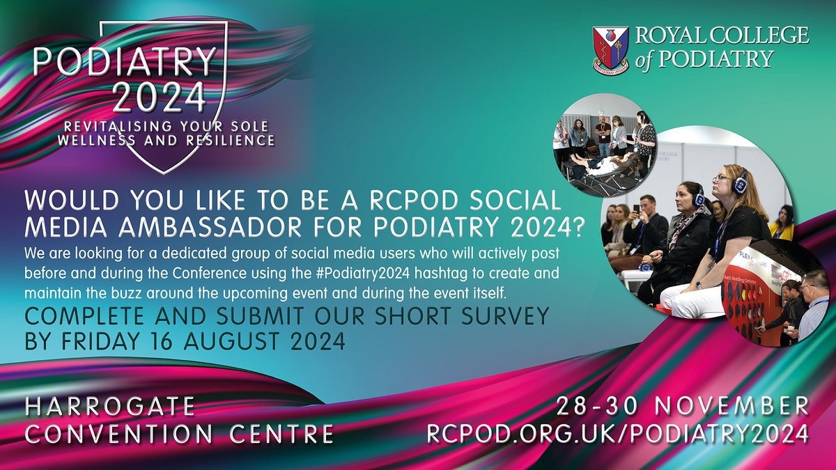 Royal College of Podiatry (@roycolpod) on Twitter photo We're searching for our next social media ambassadors. If you enjoy making social media content, find out more and apply before 16 August at rcpod.org.uk/podiatry2024/b… We're searching for our next social media ambassadors. If you enjoy making social media content, find out more and apply before 16 August at rcpod.org.uk/podiatry2024/b…