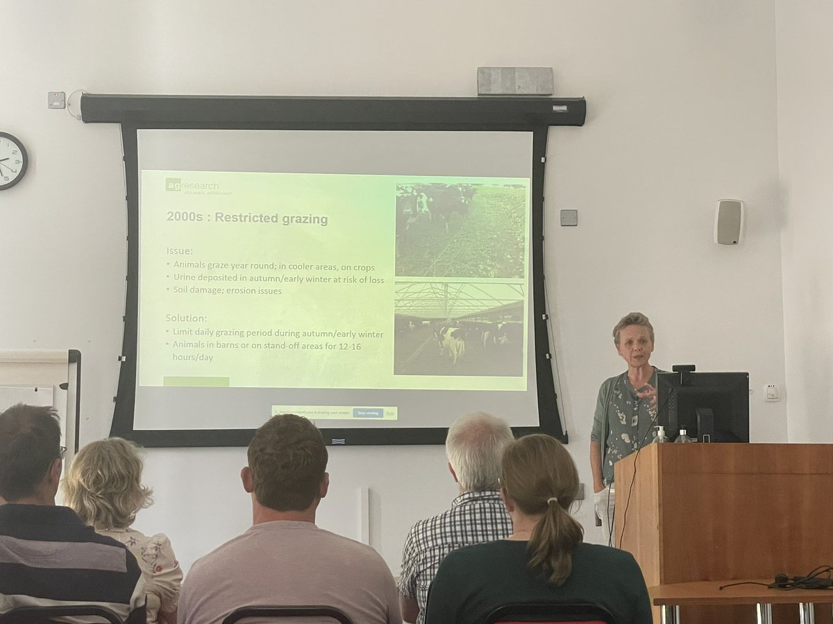 It was wonderful to listen to Cecil de Klein from <a href="/AgResearchNEWS/">AgResearch</a> NZ. 

She shared some fascinating work on stacked mitigation strategies to reduce nitrogen losses and GHG emissions. 🐄 🌱 🌏