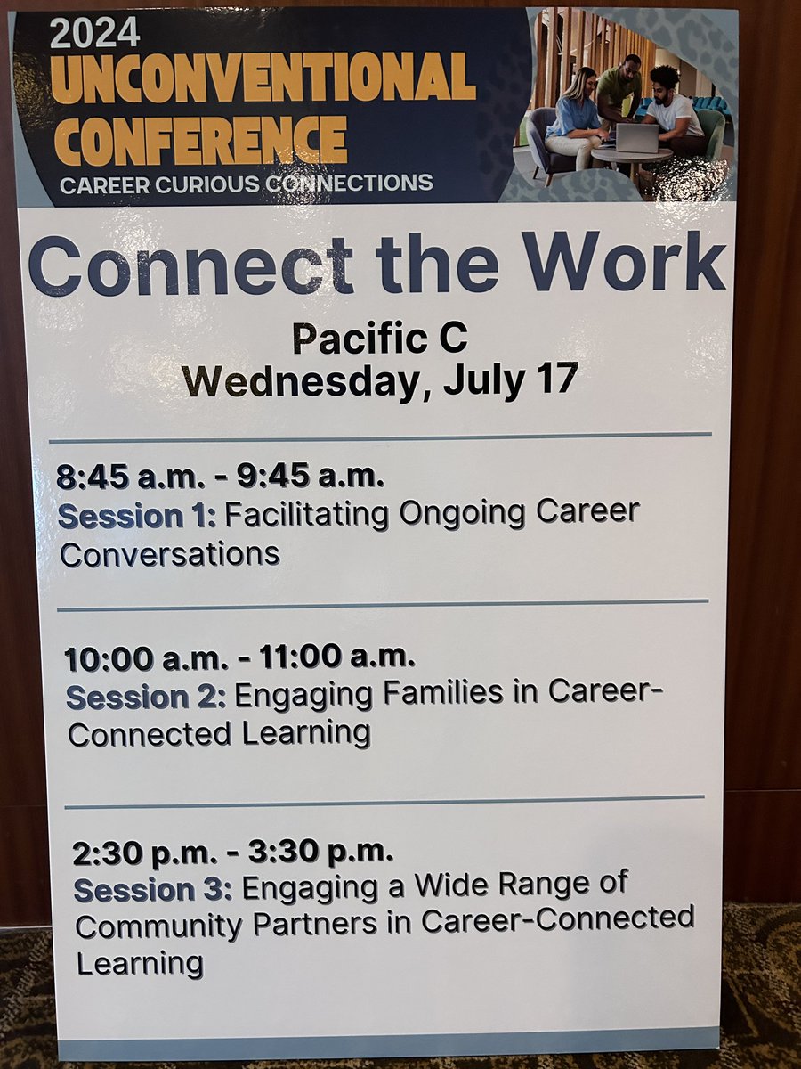 Ed Hidalgo (@edhidalgosd) on Twitter photo Day two begins at #UnconCon2024 with more BIG ideas: How can we build a career-curious school culture?
“Career conversations are like provocations where kids are using the common language of career.” <a href="/sregur/">Steve Regur</a> #RIASEC <a href="/ConnectTheWork/">Connect the Work</a> <a href="/OCpathwaystrust/">OC pathways</a> #PossibleSelves #CareerDev Day two begins at #UnconCon2024 with more BIG ideas: How can we build a career-curious school culture?
“Career conversations are like provocations where kids are using the common language of career.” <a href="/sregur/">Steve Regur</a> #RIASEC <a href="/ConnectTheWork/">Connect the Work</a> <a href="/OCpathwaystrust/">OC pathways</a> #PossibleSelves #CareerDev