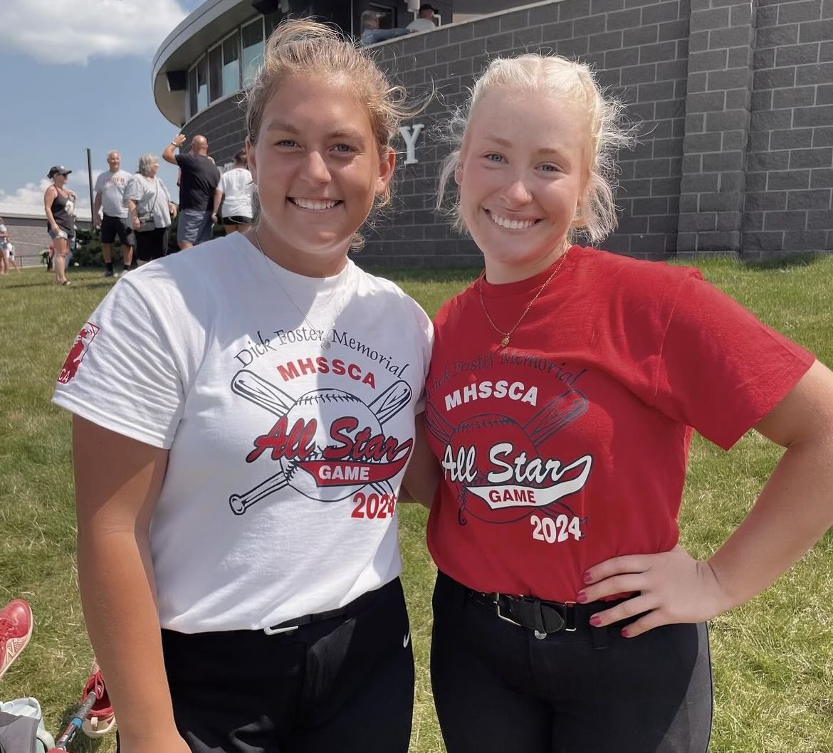 LTU teammates in the All Star game <a href="/DelaneyMonroe11/">Delaney Monroe</a> and Lily Federau!
