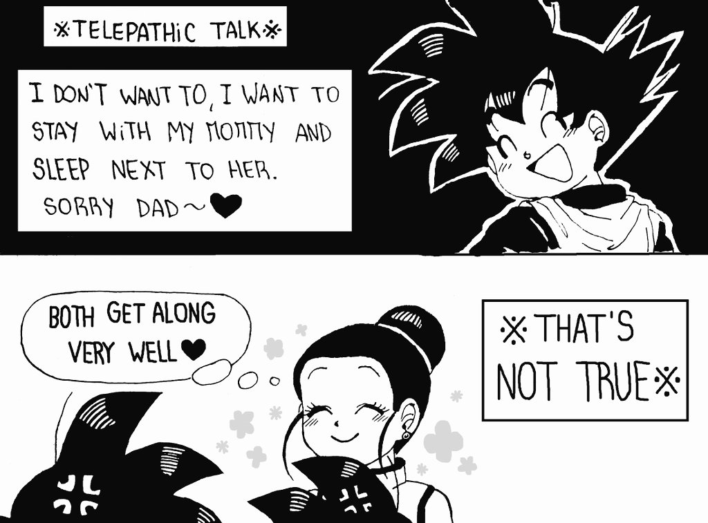 Saiyan Telepathy】 #悟チチ #Gochi #dragonballsuper