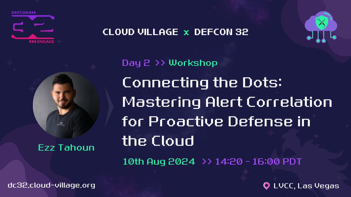 cloudvillage_dc's tweet photo. Join us at @defcon 32 for Ezz Tahoun's workshop!
Dive into attack correlation & false positive detection. Learn to use open-source #AI tools to map, cluster, and correlate alerts, create #killchains, and generate tickets - without advanced data science knowledge.
#DEFCON32 https://t.co/YIkSS0yMyx