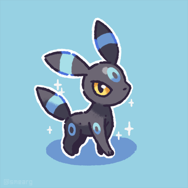 lil umbreon is glaring at you 🐈‍⬛🌙✨