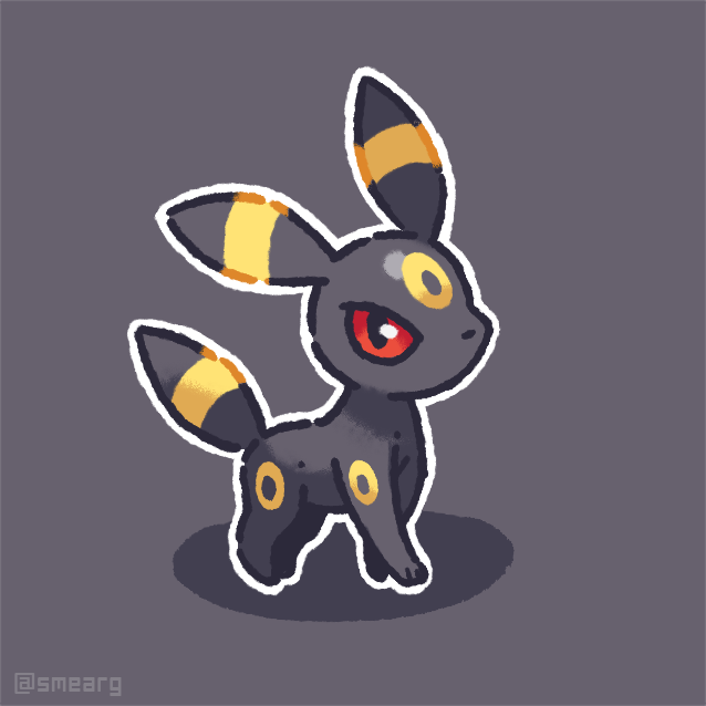 smearg's tweet photo. lil umbreon is glaring at you 🐈‍⬛🌙✨ https://t.co/UdkV6KD9Fk