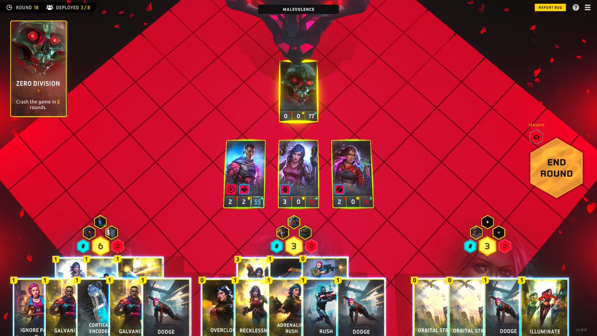 xcompr's tweet image. Haha, game creator of Robot Cat Limited, Ming Da Wang reeeally expected you to pile up cards for this fight... Kind of set you up for this last phase. Would have been annoying if I didn't have enough cards. What a battle this was xD #zerodivision

こういう攻略先に用意させたな。