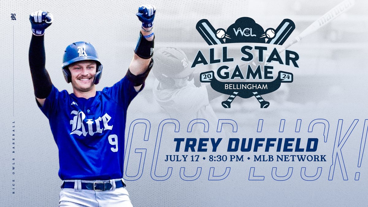 Tune into
<a href="/MLBNetwork/">MLB Network</a>
tonight at 8:30 to see Trey in action!
riceowls.co/Duffield-WCL