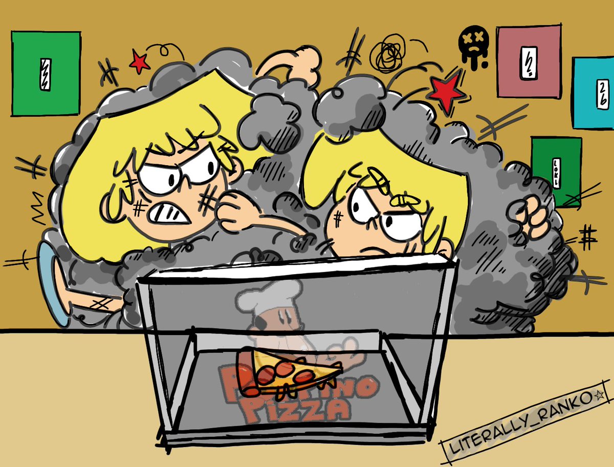 InazumaRanko's tweet photo. showdown for the last slice of pizza! 😅
*nom nom nom* 😊👌🍕
#theloudhouse #theloudhousefanart #loriloud #loriloudfanart #lokiloud #fanart #rule63 #peppinospizza #wednesday #wednesdayvibe #tlh https://t.co/SPfgd6Gj8B