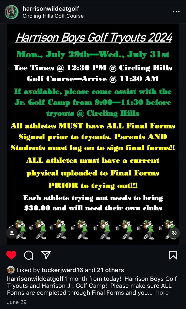 And now only a couple weeks!!!  Please don’t be the one that doesn’t have their physical or paperwork/final forms completed.