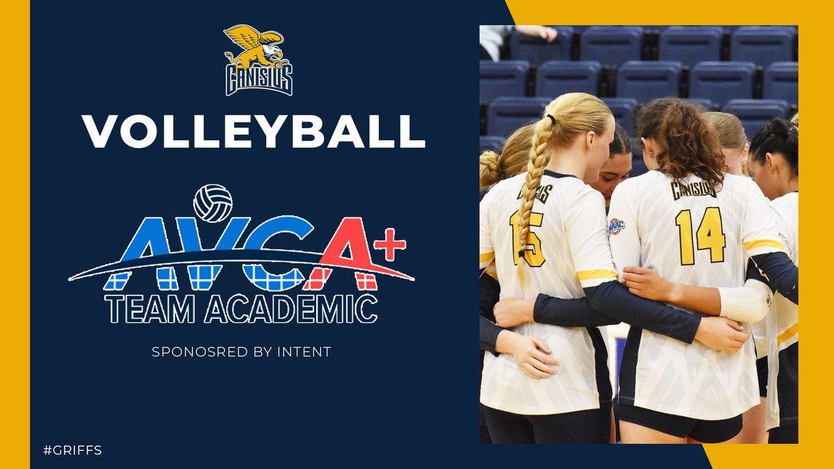 GriffVolleyball's tweet photo. For the fourth-straight year, the #Griffs have earned an @AVCAVolleyball Team Academic Award.
Full Release:
📰 - https://t.co/OWDJbIkr6M
#MAACVB https://t.co/obSFmcGbie