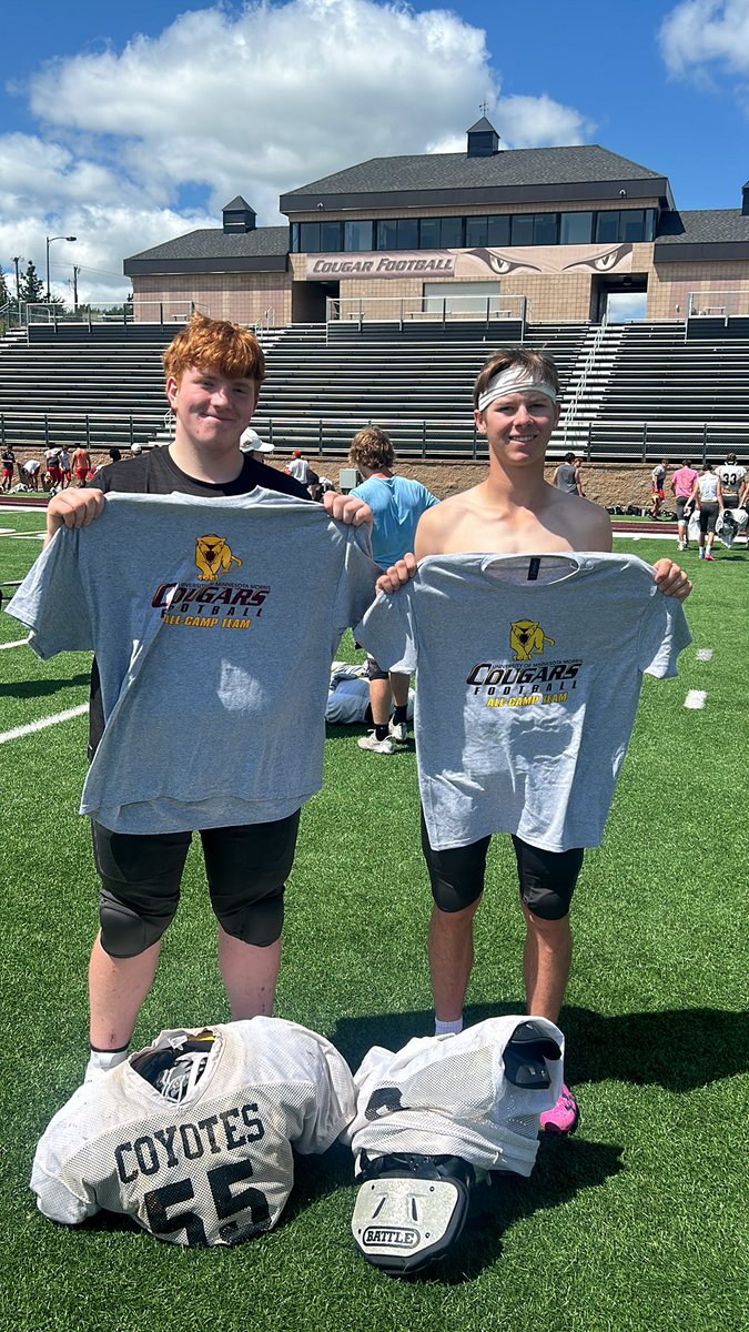 HLOFFootball's tweet photo. All-Camp team 2024: Jarret Soleta at OL and @Dillon_smith25 at WR https://t.co/uIu2Sre0iV