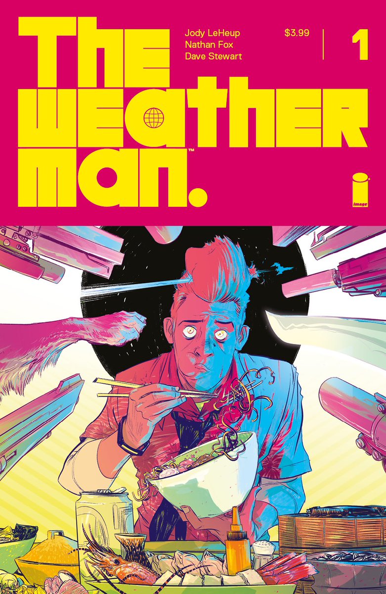 hellomuller's tweet photo. Today sees the conclusion of THE WEATHERMAN @WM_Comic. Three volumes, 17 issues. What a ride! 
THE WEATHERMAN Vol. 3 #7 is out now in all good comic book stores and digitally, from @ImageComics. #ncbd https://t.co/VoPDV3Tebs