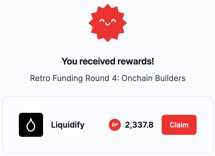 Thank you <a href="/Optimism/">Optimism</a> :)