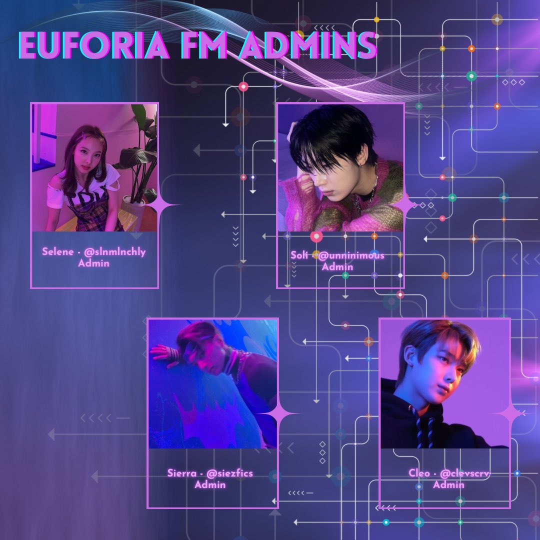 This is EUFORIA FM📻
 
Euforia FM is proud to introduce its own team of administrators.