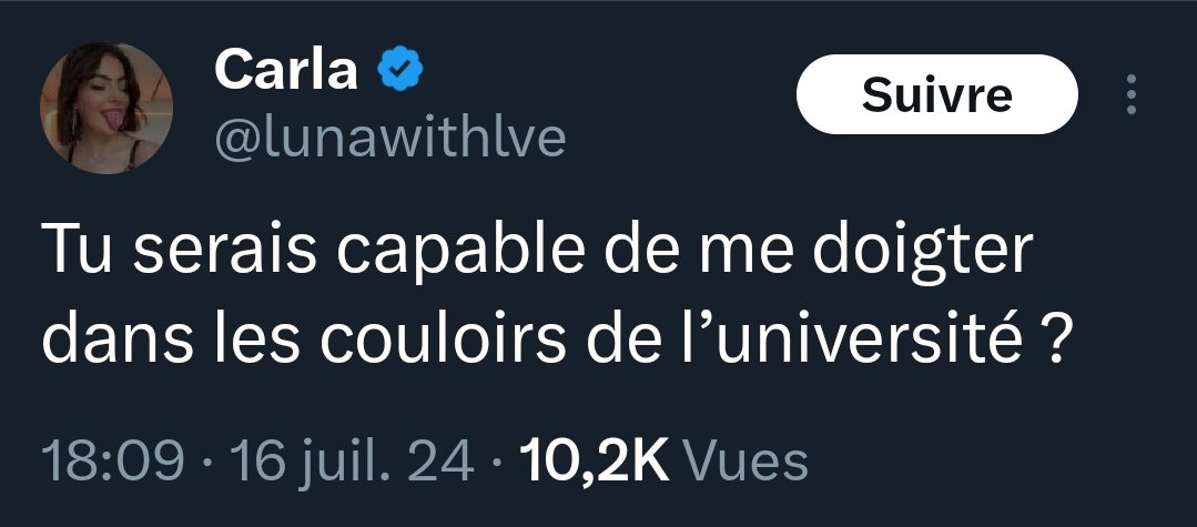 LucasCracketaa's tweet photo. @lunawithlve @OL Retourne faire ta chaudasse ailleurs https://t.co/p7m19NfTKa