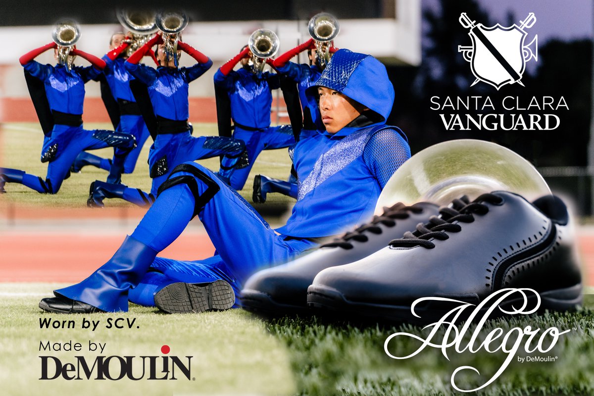 "'We are thrilled to partner with DeMoulin and introduce the Allegro marching shoe to our members,” said Gio Bastante, Director of SCV.  Read More: demoulin.com/blogs/news/san…