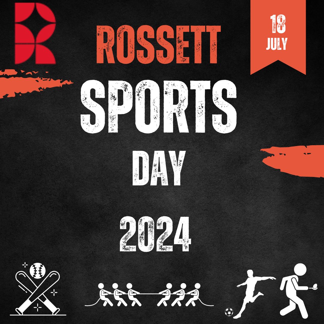 rossettPE's tweet photo. Rossett Sports Day tomorrow! Swipe right to see the timetable for day! Good luck to all students involved in the Sport and Athletics Events #PROUDTOBEROSSETT #ASPIRE #SUCCESSFOREVERYONE https://t.co/Jrn25G50qw