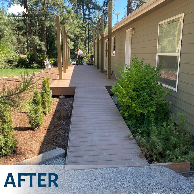 BlueSkyDecks's tweet image. Progress pictures are a must! Check out how awesome this transition is 🤩

🌐 BlueSkyDecks.com
📲 (208) 714-0780
.
.
.
#BlueSkyDecks #CustomDecking #CDA #QualityDecking