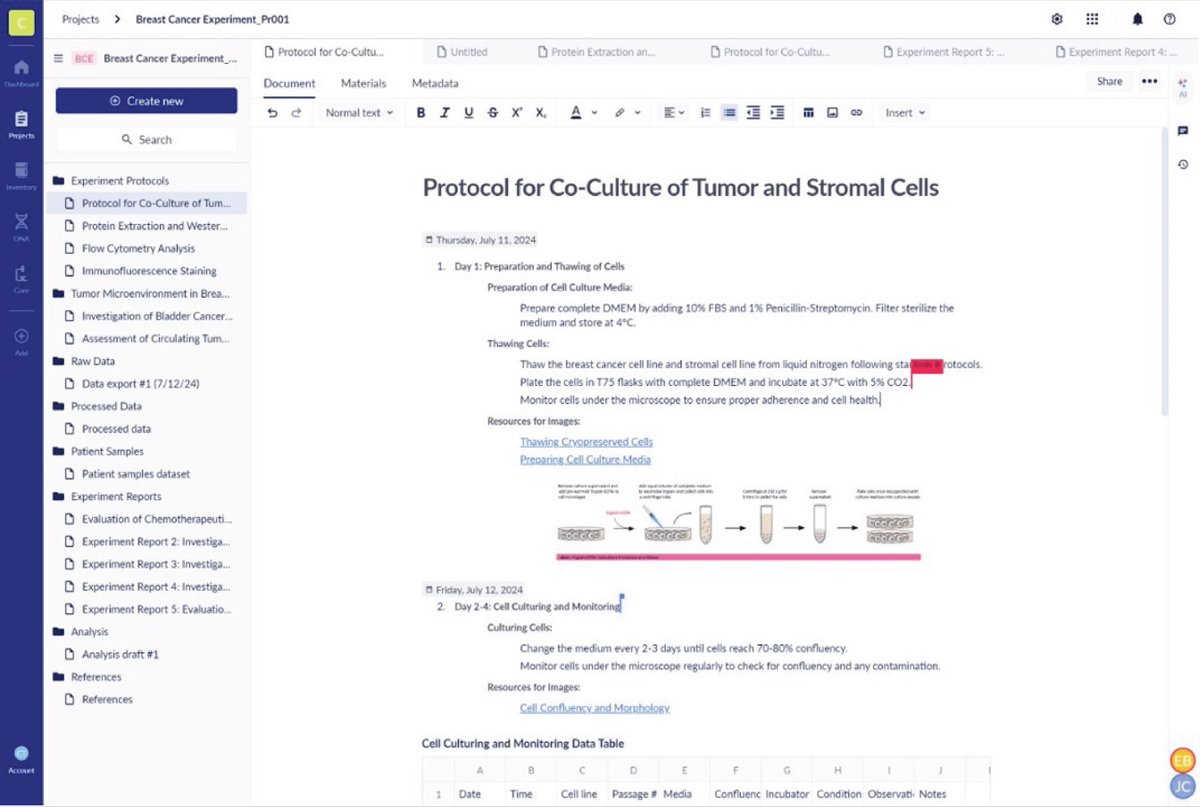 genemod's tweet image. Streamline your lab organization with our Electronic Lab Notebook!

📑 Easily organize lab experiments and protocols.
🖥️ Collab with team members via live document editing, comments, and feedback.
🔬 Integrate samples for data tracking and management.

#ELN #LabEfficiency #LIMS
