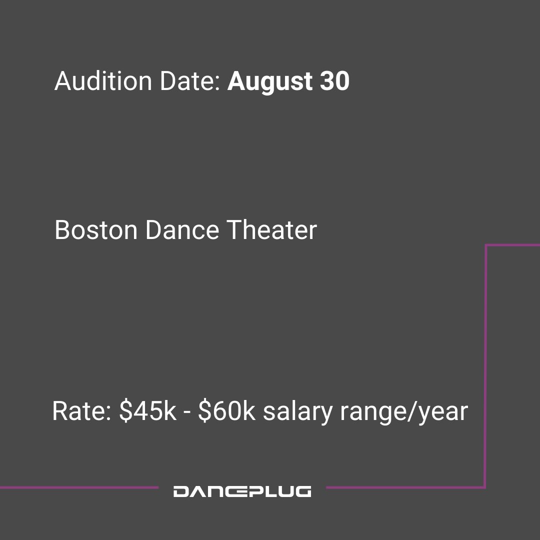 danceplug's tweet image. 🔔 BOSTON DANCERS Audition Announcement 🔔

More info here: 
danceplug.com/audition/bosto…

#BostonDanceTheater #danceaudition #dancecompany #gethired #dancesalary