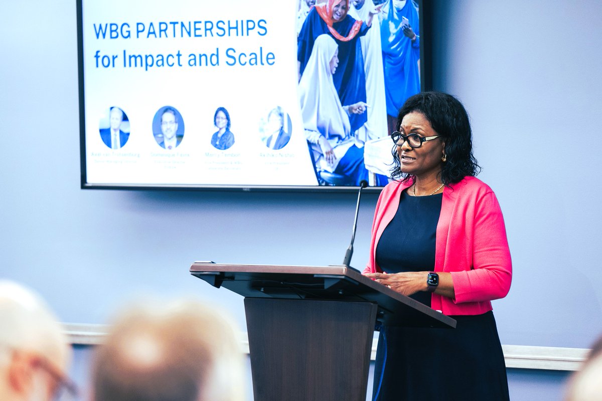 MercyTembon's tweet image. Delighted to speak at the Partnership for Scale and Impact event. WBG is committed to forging meaningful partnerships with key stakeholders to deliver better for our clients. I look forward to continuing this important agenda with management and the Board! @WorldBank