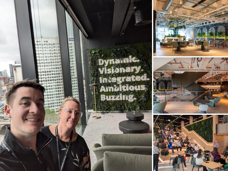 I had the pleasure of visiting the brand new #DeloitteNW office recently. An absolutely stunning future of work office. Favourite bits? The lovely airy feel, the views and probably having Harvey Nichols as the corner shop! 😍