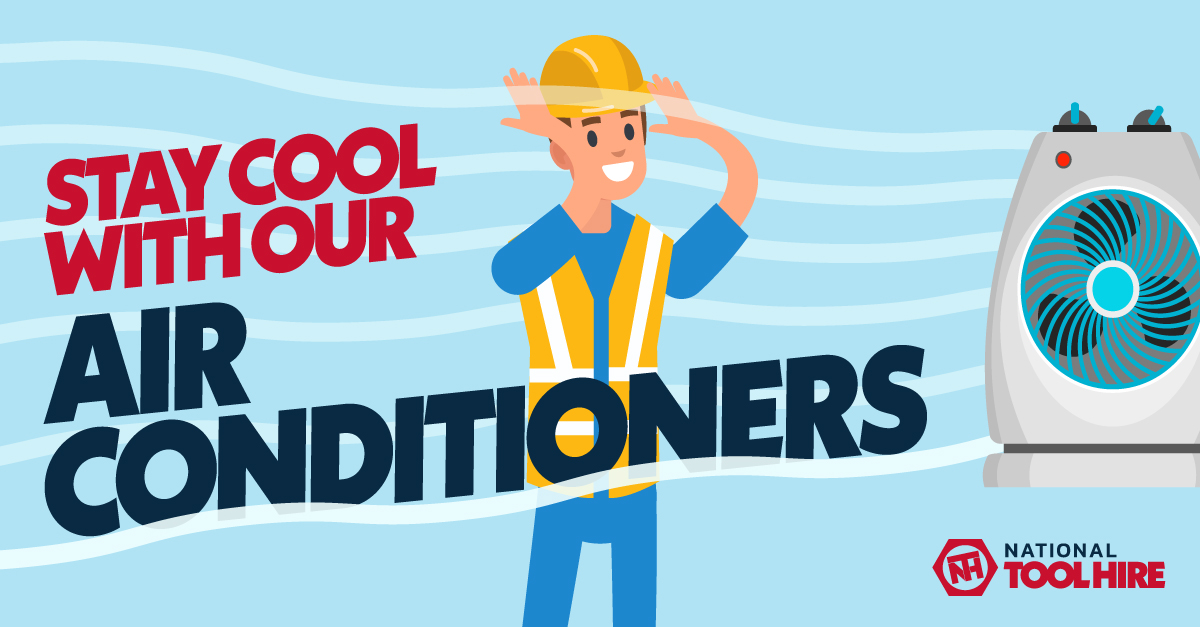 Feeling the Heat? Beat It with National Tool Hire! ☀️

The forecast over the next couple of days is sizzling! Don't let the heat wave melt your mood.

National Tool Hire has you covered with a wide range of air conditioning units for hire at unbeatable rates! ❄️

Browse our