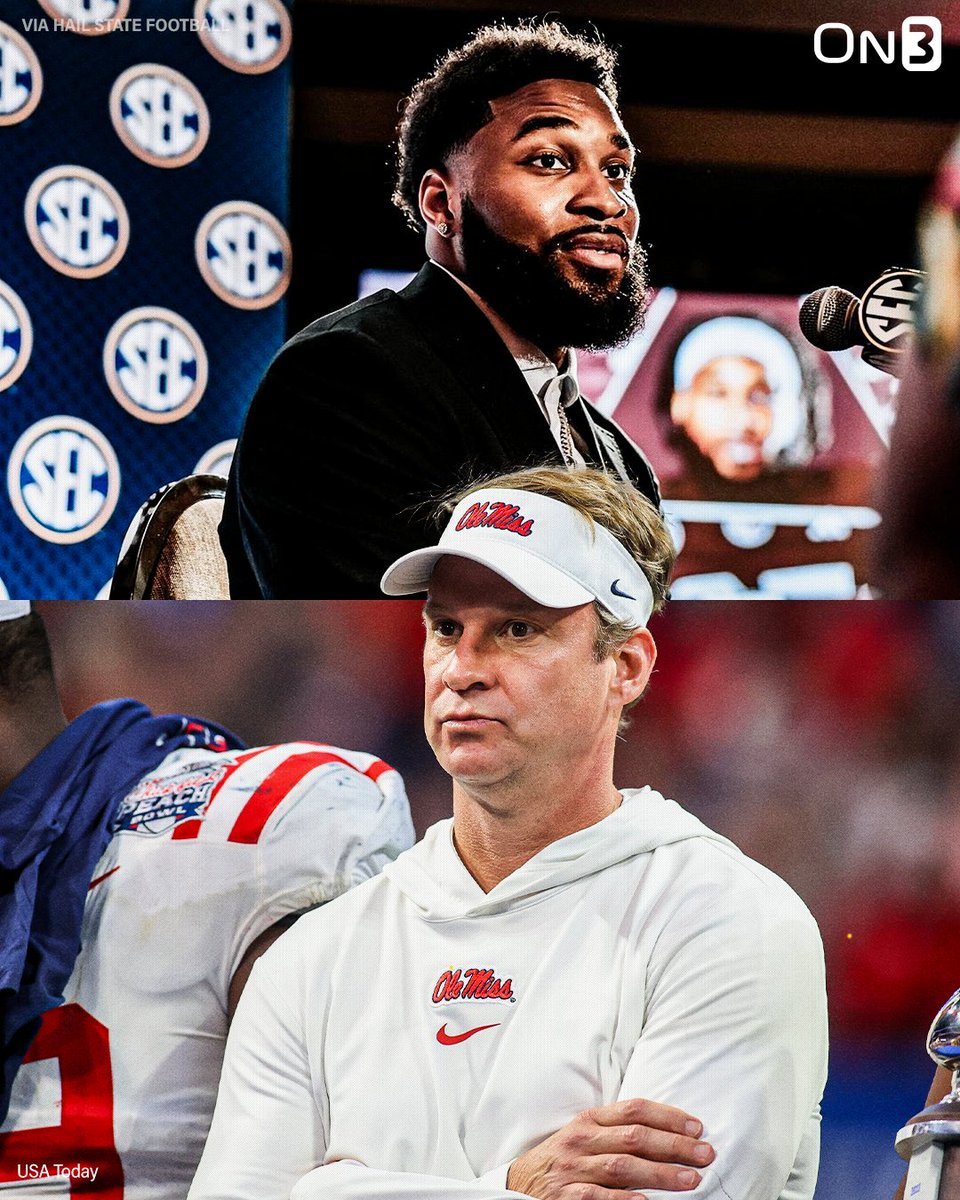 On3's tweet image. Mississippi State LB John Lewis on Ole Miss 'Come to the Sip' mantra:

“It’s overrated. This is our state. Everybody knows that. We run the Sip because we run Mississippi... They literally want to be us.”

(via @ClowESPN) 

on3.com/college/missis…