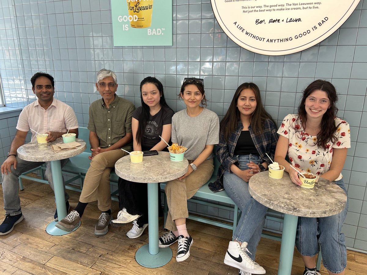 Perfect day for lab outing to enjoy ice cream!