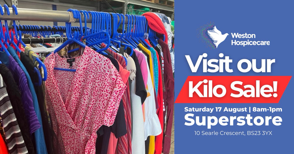 Mark your calendars! It's only 1 MONTH to go until our Kilo Sale! 🛒

Come and visit our Superstore on Saturday 17th August between 8am-1pm to find some great deals!

Grab a bag. Fill it. Pay £5 per kilo. 

We hope to see you there! 

bit.ly/3xQYla9