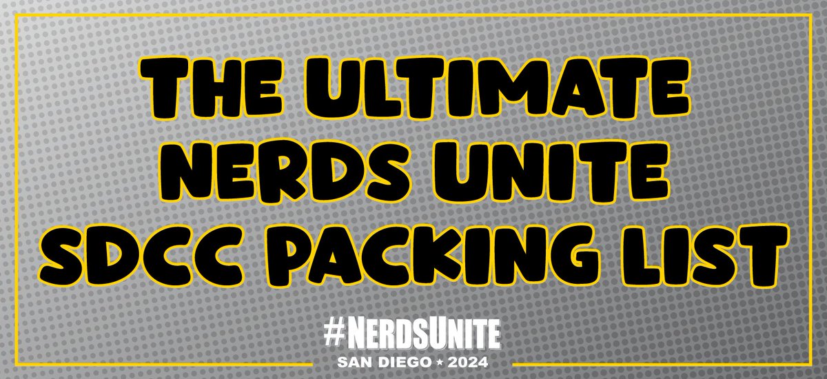 CSSully's tweet photo. #SDCC is just a week away!

What are your MUST PACK items for the trip to San Diego Comic-Con?! Let's UNITE to build the ultimate packing checklist!

#SDCC24 #SDCC2024 https://t.co/bCUWDrrCRc