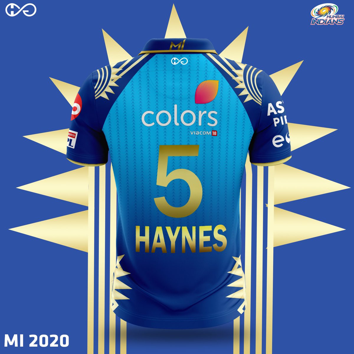 HaynesGraphics's tweet photo. This #MI jersey for #IPL2020 is suggested by Rohit Sharma, how?
To know it, watch this -> https://t.co/Z37kJU1PfQ
.
.
Like 🩷 &amp; follow➕for more jerseys.
@IPL
#OneFamily #MumbaiIndians #MumbaiMeriJaan #SachinTendulkar #RohitSharma #MIJersey #Cricket https://t.co/lWc49NH3UF