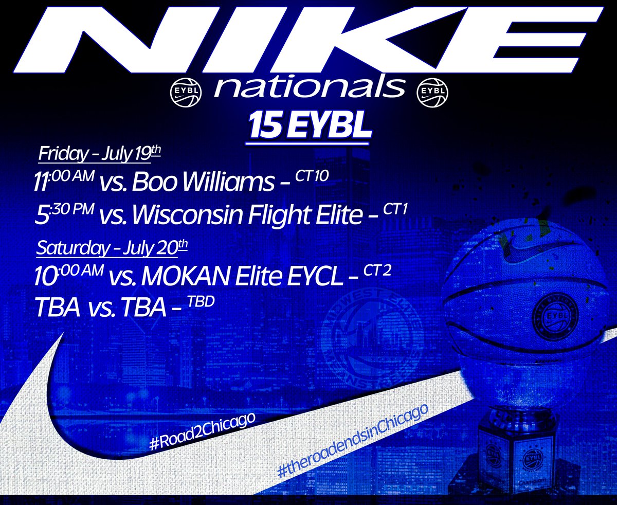 The court is calling! Our 15 EYBL team is set to showcase their skills at Nike Nationals. 🏀

#EYBL2024 #HoopDreams #GoHardOrGoHome
 #MidwestStreetsEYBL #EliteStreetsEYBL #EliteMeanStreets #StreetsOfMidwestEYBL