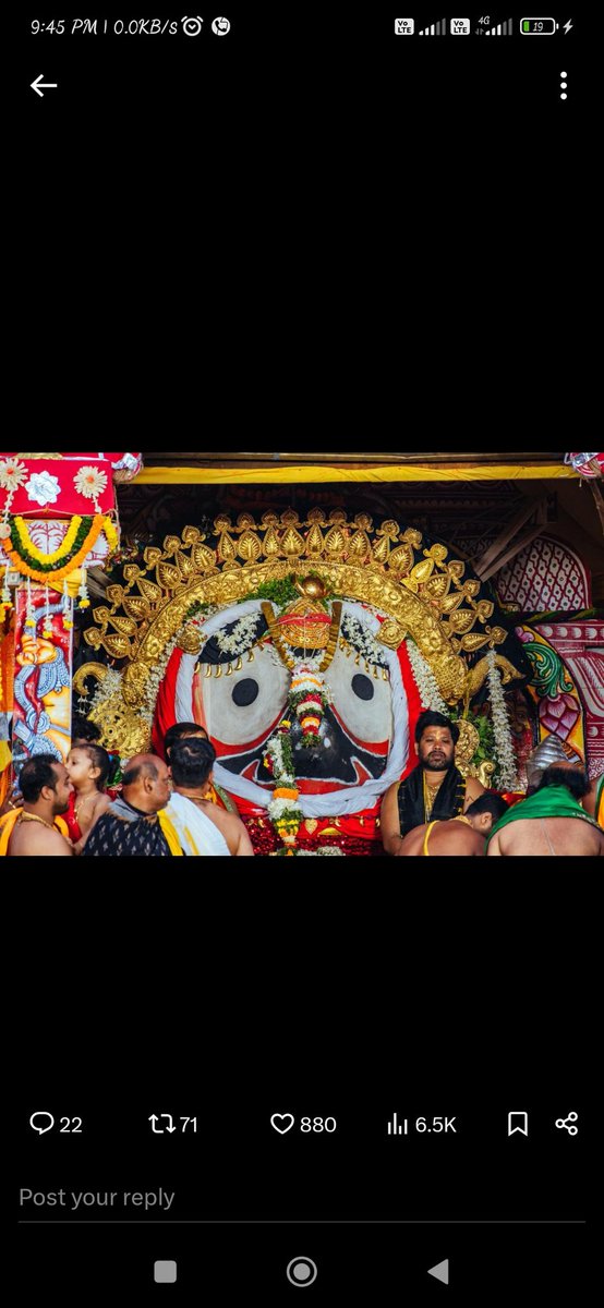 Binatwinkle's tweet photo. Jai jagannath 🙏🙏🙏 https://t.co/uKXip6Kvvy