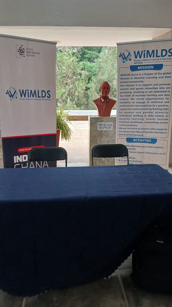 WiMLDS Accra (@wimlds_accra) on Twitter photo If you are attending the <a href="/ghdatascience/">Ghana Data Science Summit (IndabaX Ghana)</a> at <a href="/KNUSTGH/">Kwame Nkrumah University of Science and Technology</a> please stop by the WiMLDS Accra stand to say hi to us. Come learn about all the amazing work we are doing.
#GDSS2024 #knust #datascience If you are attending the <a href="/ghdatascience/">Ghana Data Science Summit (IndabaX Ghana)</a> at <a href="/KNUSTGH/">Kwame Nkrumah University of Science and Technology</a> please stop by the WiMLDS Accra stand to say hi to us. Come learn about all the amazing work we are doing.
#GDSS2024 #knust #datascience