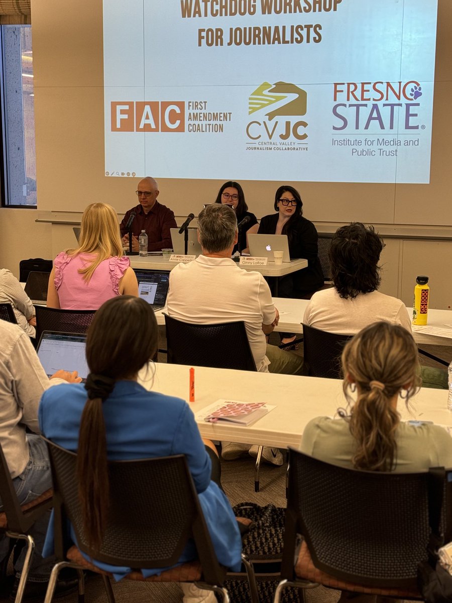 Dozens of journalists are attending a workshop at <a href="/Fresno_State/">Fresno State</a> on public records and other reporting issues. It is sponsored by the Central Valley Journalism Collaborative, the First Amendment Coalition and the Institute for Media and Public Trust.