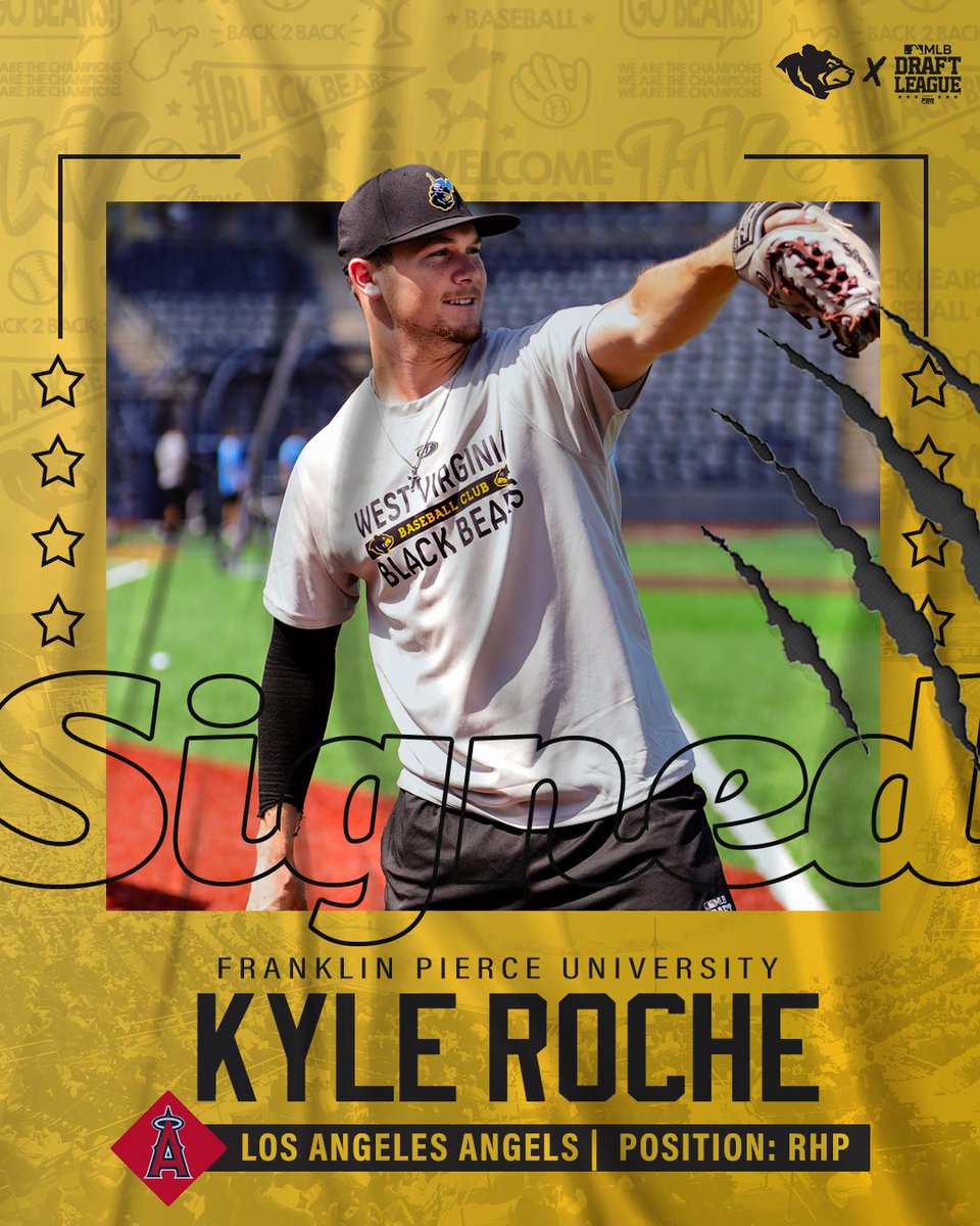 WVBlackBears's tweet photo. ✍🏼 SIGNED ✅

Kyle Roche ➡️ @Angels 

Roche, right-handed pitcher from Franklin Pierce University is heading to Cali! #BearWitness https://t.co/QEJ1ECwvzA