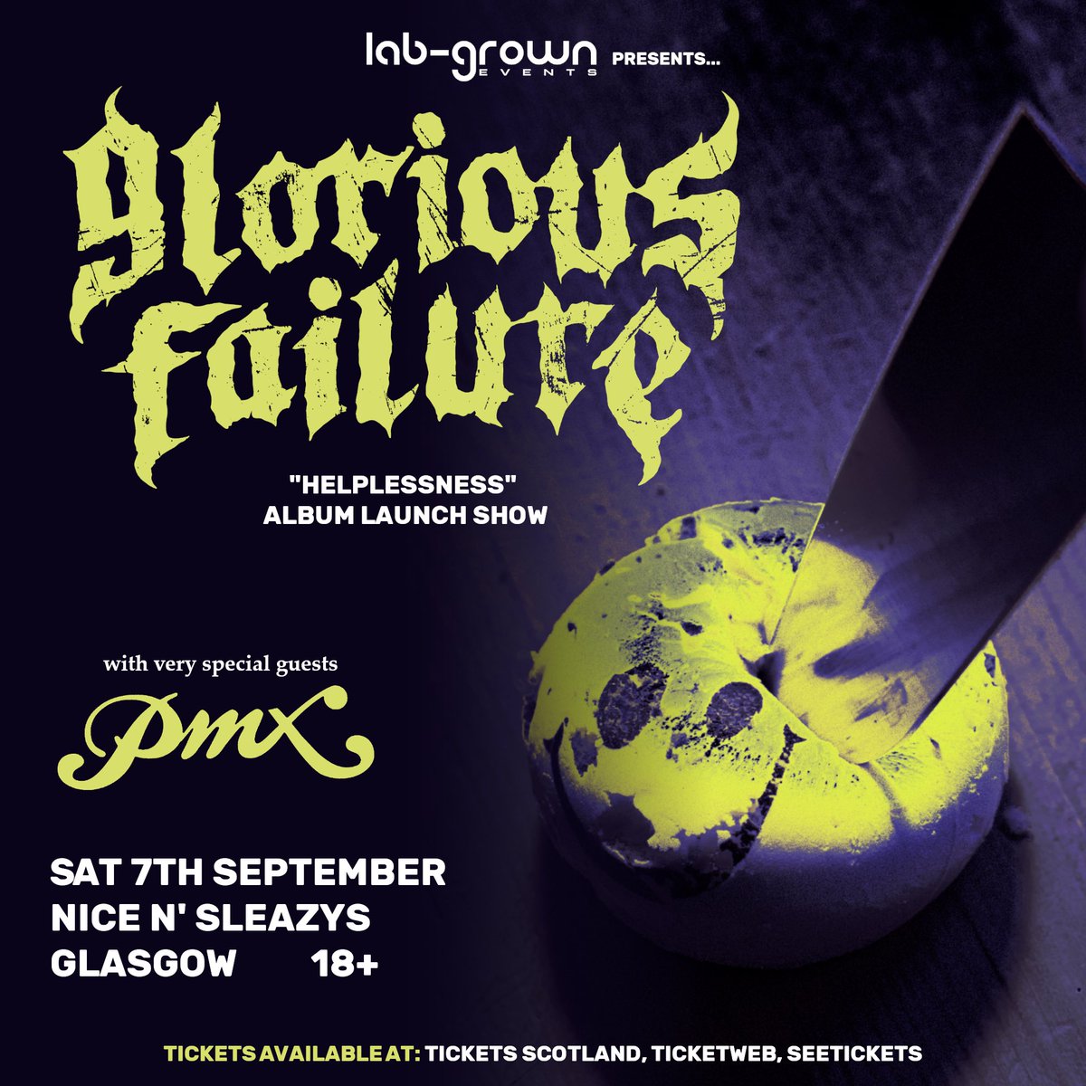 oh wow more cool news…stoked to announce our launch show for “HELPLESSNESS” - alongside the utter legends in @PmxRock!!!!!!

tickets on sale here: t-s.co/glori
what a night this promises to be…see you there 🫡