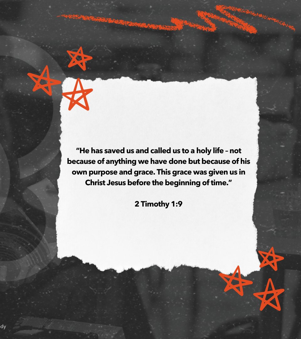 MiamiYFC's tweet photo. This verse reminds us that our salvation and calling are not based on our own efforts, but on God's grace and purpose. We are saved and set apart for a holy life, not because of anything we've done, but because of His love for us. ✝️❤️
#purpose #grace #inspiration https://t.co/4ErnzVjMt2
