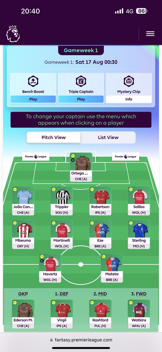 FPL_Toni's tweet photo. First Draft from Auto Pick 😁
id 8056
#FPLisBACK https://t.co/dAoN0mcg2V