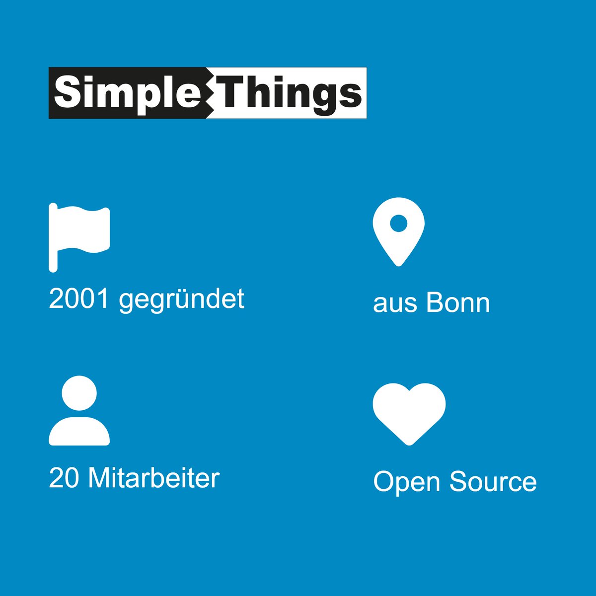 SimpleThings_de's tweet photo. SimpleThings entwickelt seit über 20 Jahren innovative Lösungen – von Webdesign bis hin zu maßgeschneiderten Software-Lösungen. Das Team von SimpleThings erweckt deine digitalen Ideen zum Leben! 🚀💻 https://t.co/AmhfzX8Anl
