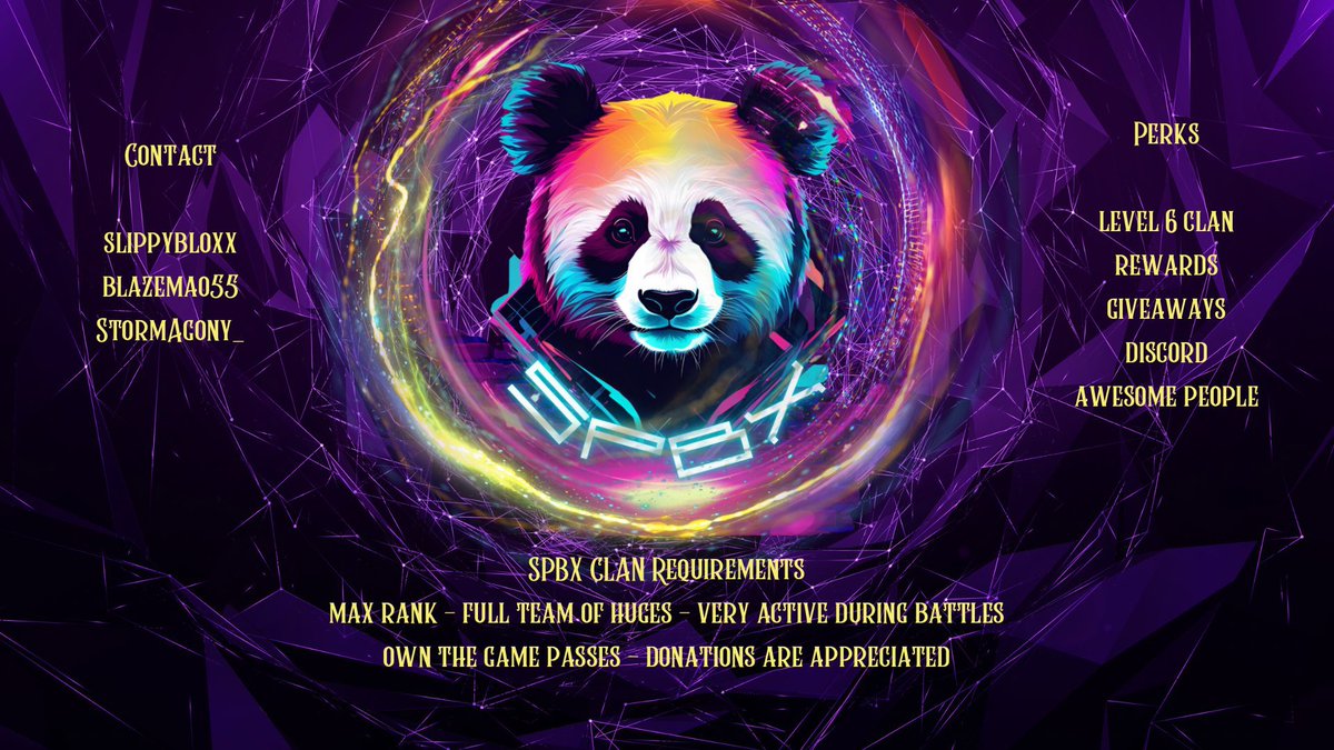 Want to join SPBX Clan And Fit All The Requirements? DM me <a href="/SlippyBloxx/">SlippyBloxx</a> or <a href="/BlazeMao55/">BlazeMao55</a> !